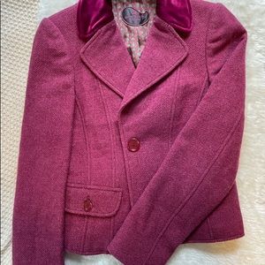 Etro Milano designer raspberry blazer